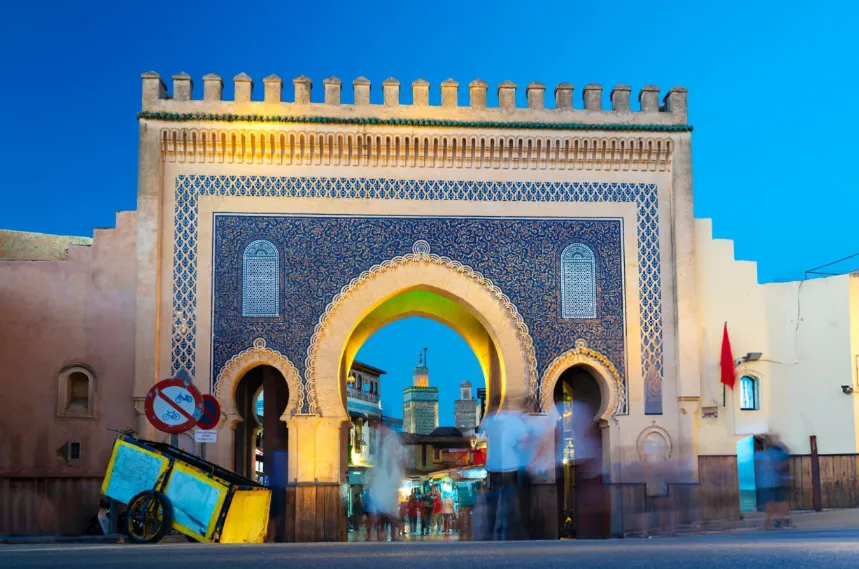 Bab Bou Jeloud, la Puerta Azul de Fez